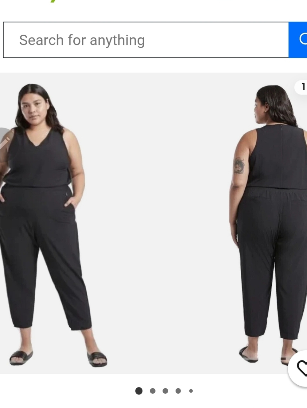 Athleta Black Sleeveless Brooklyn Jumpsuit